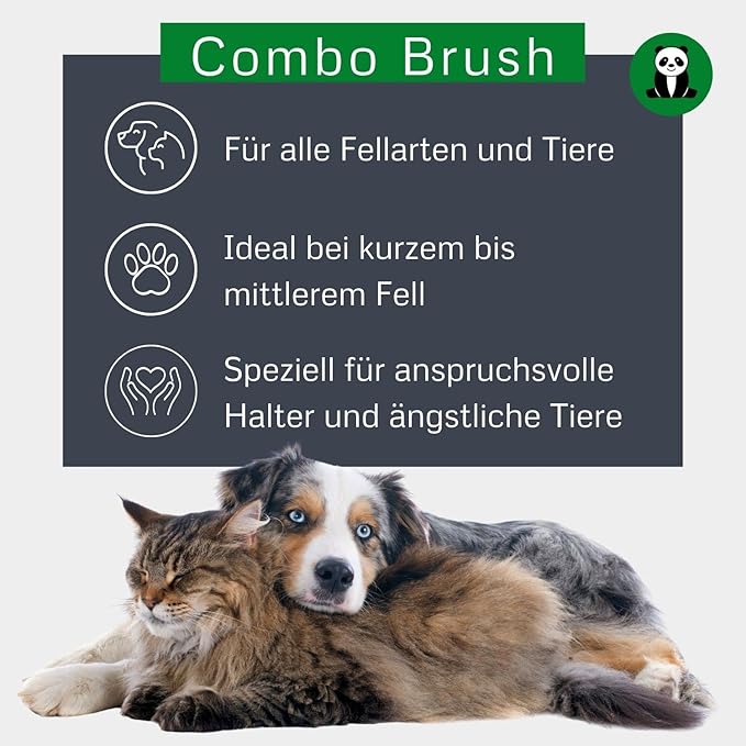Alcott Bamboo Groom Oval Brush for Pets