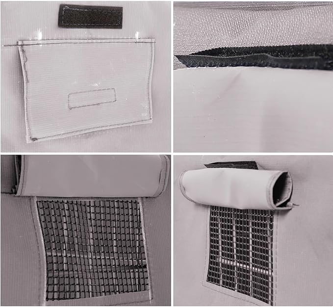 Dog Crate Cover Waterpoof Grey Pet Kennel Covers for Puppy Cat Indoor Outdoor Fit for 1 Door Wire Crate, 29.92x18.90x22.83 Inch