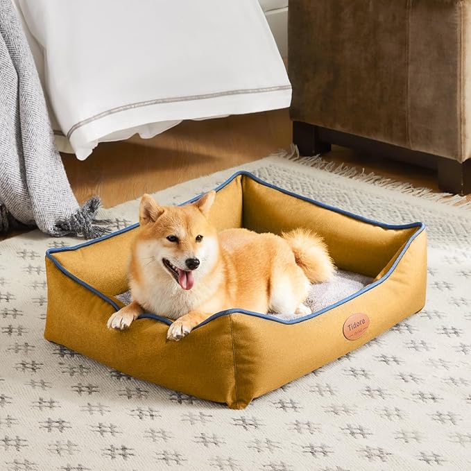 Orthopedic Dog Beds for Medium Large Dogs, Durable Egg Crate Foam Sofa Dog Bed wit Washable Removable Cover,Waterproof Lining and Nonskid Bottom,Pet Bed for Small Dogs