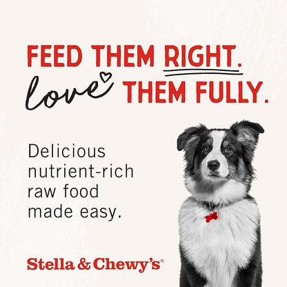 Stella & Chewy's Freeze Dried Raw Dinner Patties  Grain Free Dog Food, Protein Rich Stella_ Super Beef Recipe  14 oz Bag