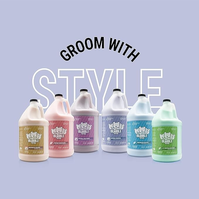 2 in 1 Dog Shampoo and Conditioner for Pets, Gallon - Naturally Derived Ingredients, Eliminates Smelly Pet Odors, Moisturizes and Nourishes, Cleans and Conditions, Bulk Refill Size 128 oz