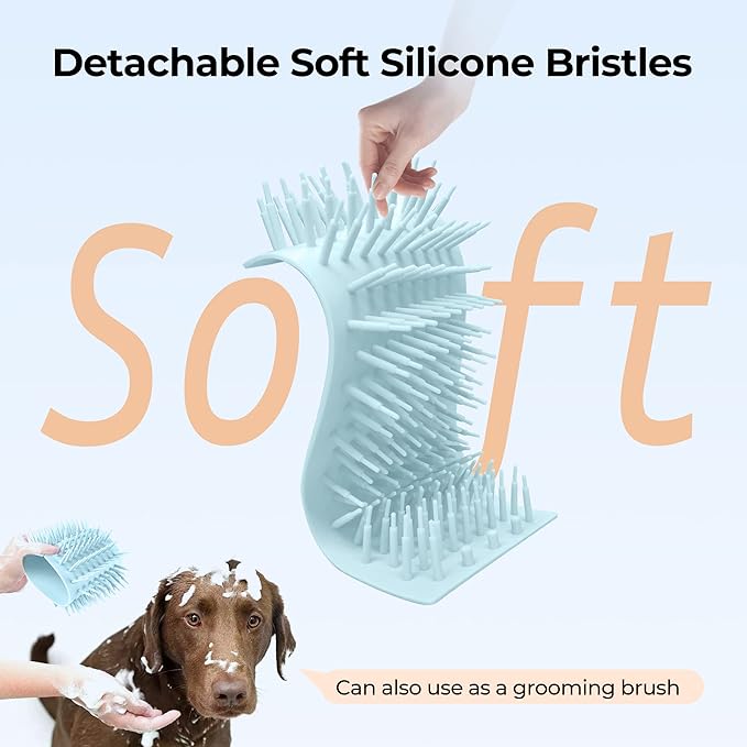 DOGNESS Automatic Dog Paw Cleaner, Rechargeable Paw Washer for Dogs Portable Electric Paw Cleaner Cup for Small to Medium Dogs (Light Blue)