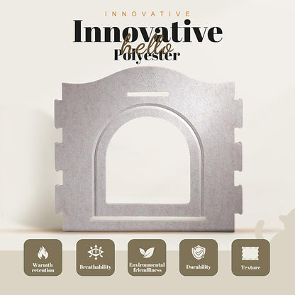 Apasiri Double-Deck Cat House: 2-in-1 Innovative Polyester Fiber Double-Deck Cat House, Sturdy and Scratch-Resistant, Original Castle Design, A Perfect Cat Bed Cave for Multiple Small Pets and Kittens