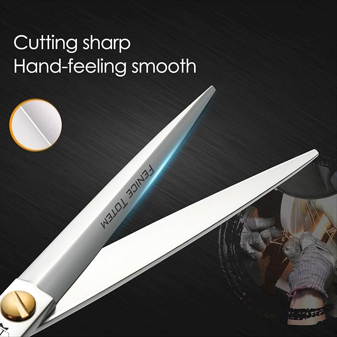 Dog Grooming Scissors: 7.5" Pet Shears Made Of Japanese VG10 Advanced Stainless Steel Professional Grooming Scissors for Dogs Cats and Other Pets