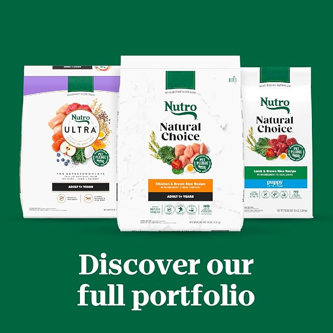 Nutro Natural Choice Adult Dry Dog Food, Chicken and Brown Rice Recipe 36 lbs.