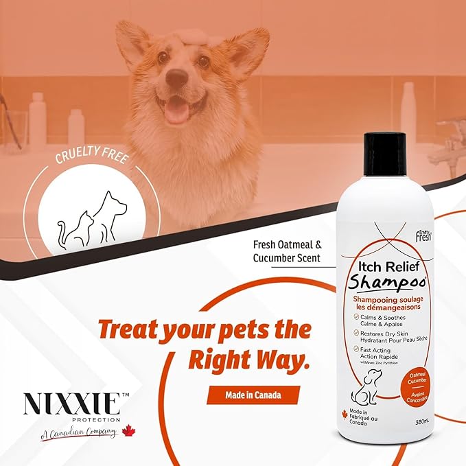 Dog Shampoo for Allergies and Itching by EnviroFresh, Dog Itch Relief Shampoo, Fast Acting Itch Relief for Dogs, Dog Shampoo Sensitive Skin, Anti Itch for Dogs