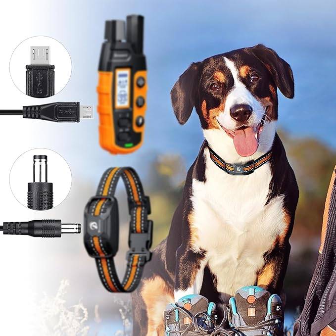 2-Pack Charger Cord for Bousnic Dog Shock Collar RS2A and RS2B, 2-in-1 Training Collar USB Charging Cable
