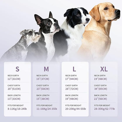 Dog Shirt, Lightweight Breathable Dog Cooling Vest Sun Protection Pet T-Shirts Quick Dry Soft Stretchy Reflective Label Pet Clothes - Small Medium Large Dogs (Lilac Ether 1PC, Small)
