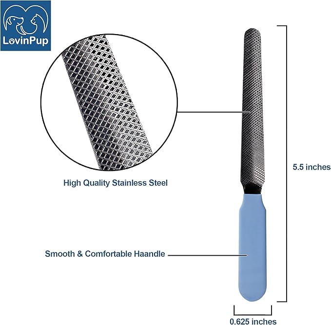 Dog Nail Filer, Professional Nail Grooming Tool, Dog and Cat Nail Files, for Smoothing Rough Edges of Pet_ Nails, Best Nail Filer for Small/Large Dogs & Cats (3 Dog Nail Filers Set)