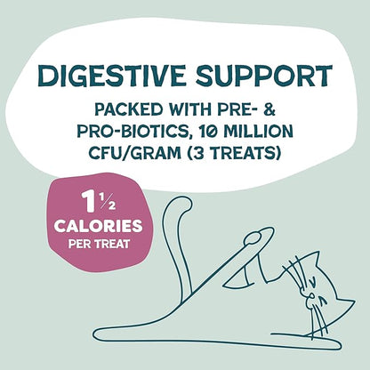 Shameless Pets Crunchy Cat Treats - Kitty Treats for Cats with Digestive Support, Natural Kitten Treats with Real Chicken, Healthy Flavored Feline Snacks - Cran You Say Chicken, 3-Pk