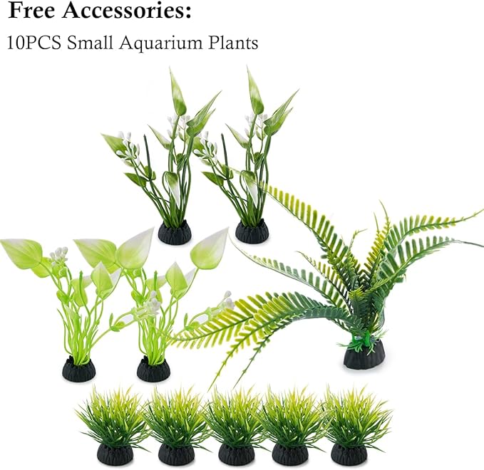 FEDOUR Aquarium Ornaments, Aquarium Mini Skull Skeleton/Aquarium Mini Castle/Aquarium Hippon Cave/Aquarium Rock Stone Cave Decoration, Fish Tank Decoration Landscape Hiding House (Rock Cave)