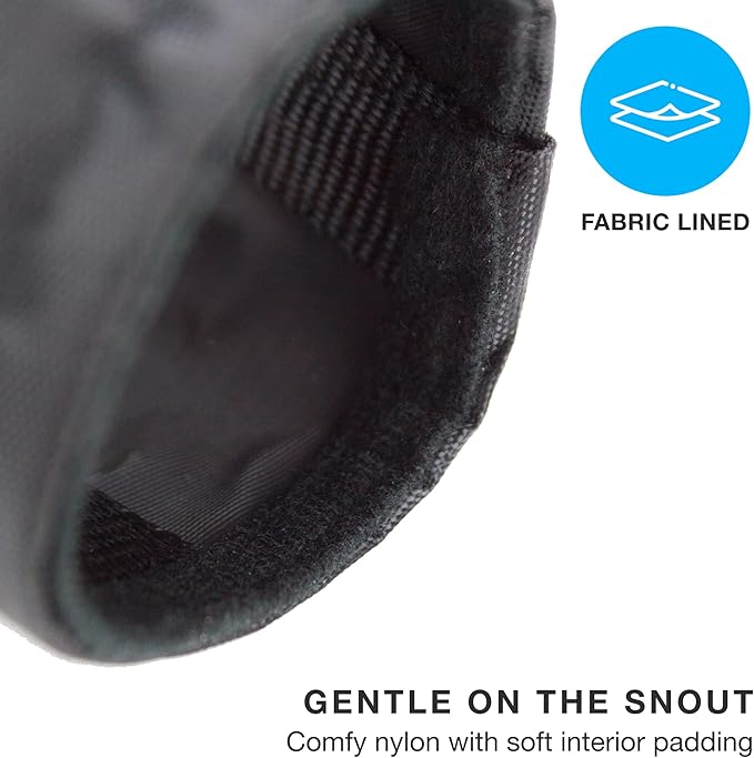 Dog Muzzle for Medium Dogs 20-50lbs (M) Soft Mesh Nylon Quick Fit Dog Muzzle - Medium Breed Dog Grooming Supplies - Medium Dog Muzzle for Biting