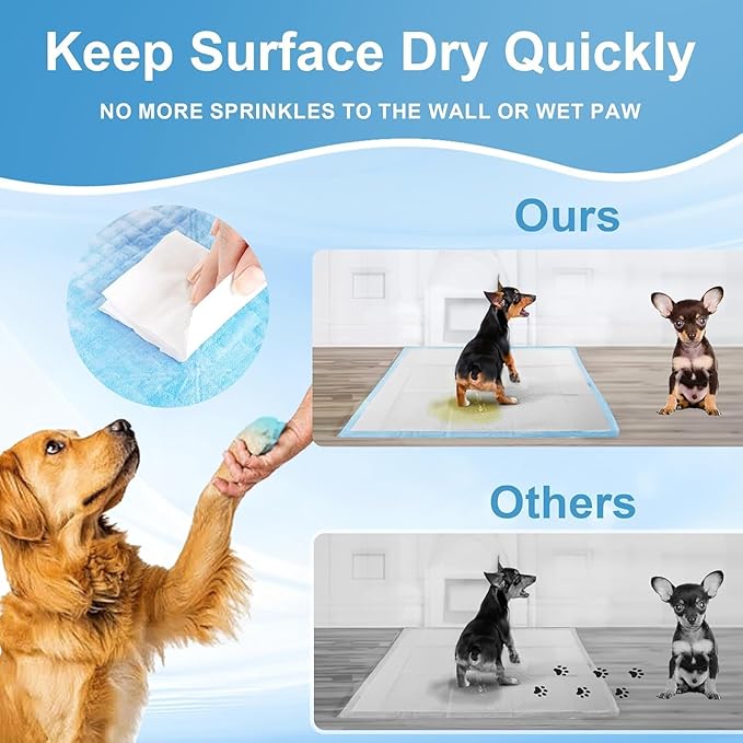Puppy Pads Extra Large 36"x51" 100 Count, Pee Pads for Dogs & Cats, Disposable Thicken Pet Training Pads for Doggie Rabbits, Incontinence Underpads Ultra Absorbent & Quick-Dry, Leakproof Potty Pad