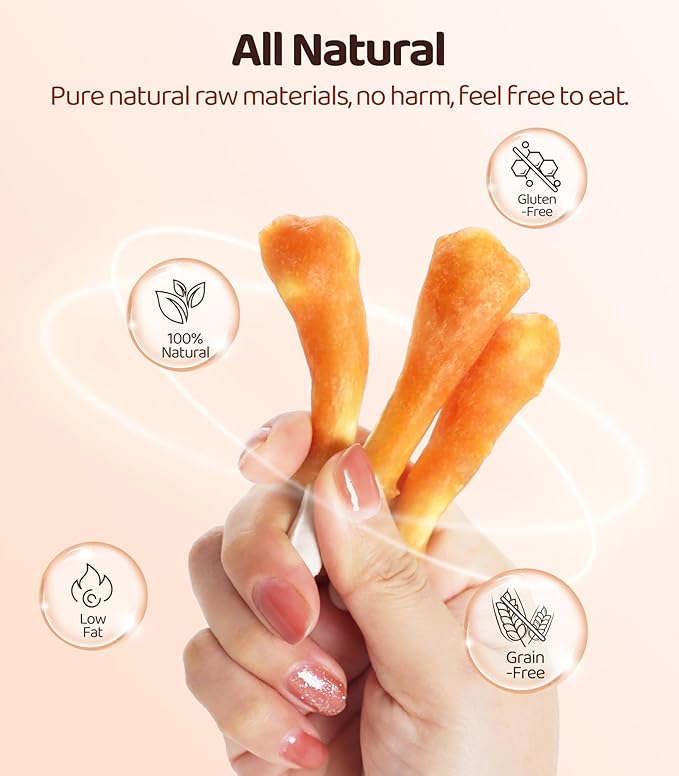 16OZ Dog Chewy Treats, Chicken Calcium Bone Dog Treats, Teeth Clean Training Chewy Snacks Dog Treats for Small Medium Large Dogs