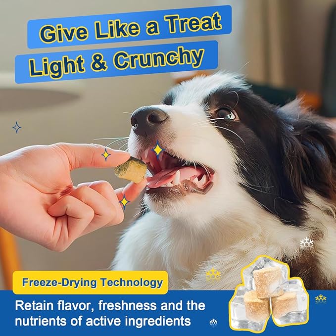 Glucosamine for Dogs - Joint Supplement for Dogs - Chondroitin, MSM, Omega-3, Support Mobility, Cartilage, Dog Joint Pain Relief, Hip and Joint Supplement Dog for All Breed, 120 Crunchy Bite