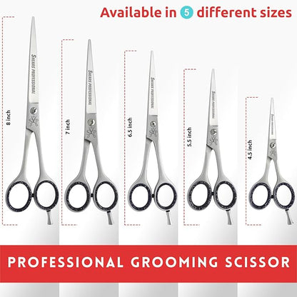 Dog Grooming Scissors 4.5 Curved Shear Perfect for Dog, Cats, and other Pets Face & Paws Trimming