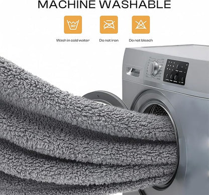 1 Pack 3 Calming Blankets Fluffy Premium Fleece Pet Blanket Soft Sherpa Throw for Dog Puppy Cat Grey Medium (30_20'')