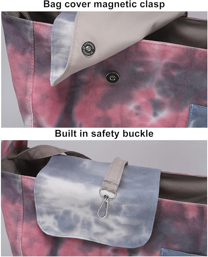 HEEPDD Dog Carrier Sling, Pet Carrier Tote Bag Hands Soft Carrying Travel Shoulder Bag for Small Dogs Cats (Large)