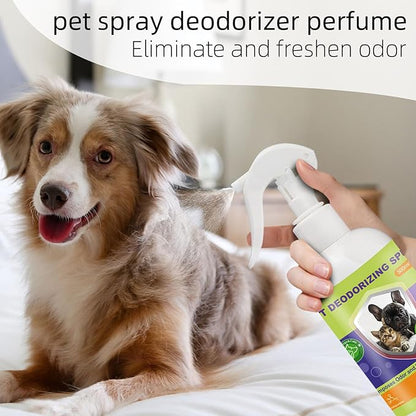 Dog Urine Odor Eliminator Spray for Home, Cat Litter Box Deodorizer, Pet Room Deodorizing Spray for Pee Smells on Carpet or Furniture, Puppy Perfume Spray Long Lasting, 500ml/16.9oz, Green Tea