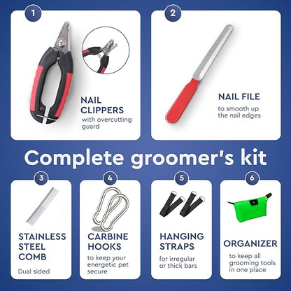 Dog Hammock for Grooming  Hanging Harness for Nail Trimming, Clipping, Pet Grooming Hammock Sling  Dog Holder, Hanger, Restraint Bag  Safe and Easy Pet Care at Home