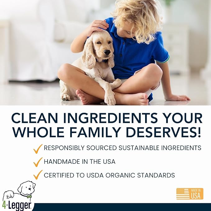 4 Legger Certified Organic to Food Standards Revitalize Neem with Sweet Orange Essential Oil Pet Shampoo 16 oz