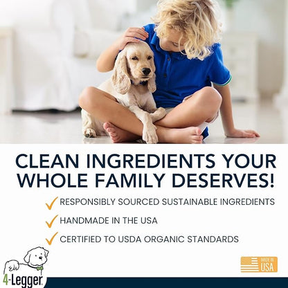 4 Legger Certified Organic to Food Standards Revitalize Neem with Sweet Orange Essential Oil Pet Shampoo 16 oz