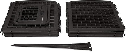 Amazon Basics 8-Panel Octagonal Plastic Pet Pen Fence Enclosure With Gate - 34 inches, Black