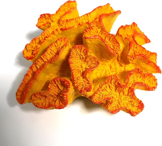 Besimple Aquarium Coral Ornaments Decor Fish Tank Plants Decoration for Aquarium Landscape, Orange