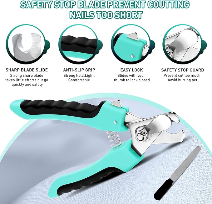 Dog Brush for Shedding, Self-Cleaning Slicker for Short & Long Haired Pets, Removes Mats, Tangles, Fur, Gentle on Skin, Ideal for Small, Medium, Large Dogs. Includes Flea Comb & Nail Clipper