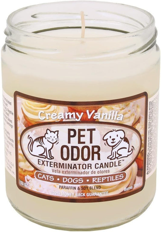 0 Pet Odor Exterminator Candle Creamy Vanilla