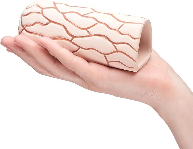 Plecoceramics Pleco Cave Breeding Ceramic Decorations Fish Tank Aquarium Medium Size (1 pcs Camel)