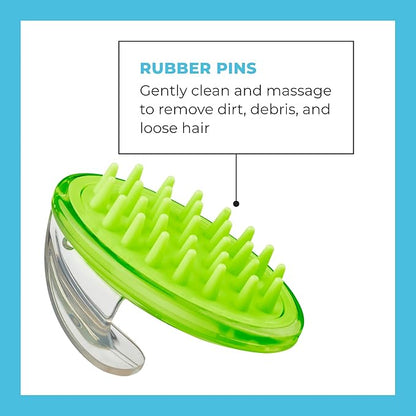 CONAIRPROPET Pet Brush with Ergonomic Pet-It Design, Dog Brush for Shedding, Removing Dirt, Curry Comb