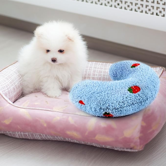 Mity rain Dog Pillow, Dog Calming Pillow Large 14.2" * 9.4", Anxiety Relief Pillow for Dog, Ultra Soft High Density Neck Pillow for Joint Relief Sleeping Improve, Pet Calming Pillow