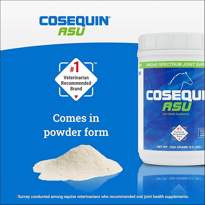 Nutramax Cosequin ASU Joint Health Supplement for Horses - Powder with Glucosamine, Chondroitin, ASU, and MSM, 1320 Grams
