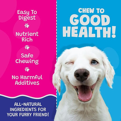 5" Coconut Dog Bones - Premium, All Natural Coconut Dog Treats - Healthy Puppy Treats & Vitamin Rich Rawhide Free Dog Chews - (2 Pack)