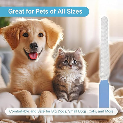 NIIIYTYB 3Pcs Dog Nail File Professional Metal Emery Boards for Dogs Cats Nail Grooming Tool for Smoothing Rough Edges Pet Filer for Large Small Breeds Puppies Toenails Safe Effective (Red)