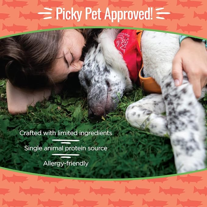 Smart Cookie Salmon Jerky Dog Treats - DHA, Omega Strips for Dogs & Puppies with Allergies, Sensitive Stomachs with Wild Caught Alaskan Salmon- Dehydrated, Grain Free, Made in USA - 3oz Bag, Pack of 3