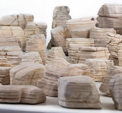 Aquarium Stone Rock 20LB Fish Tank Stone 2-8inch for Aquarium Landscaping, Terrariums, Vivarium Enclosures, Miniature and Fairy Gardens-7-8Pcs