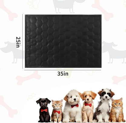 HOMBYS Indestructible Dog Blanket Chew Proof and Waterproof Dog Blanket, Quilt Design Reversible and Washable Pet Blanket Protects Furniture, Couch, Bed, and Car from Scratches, Teeth, 25"x35"