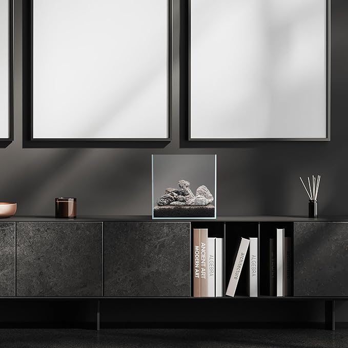 SubstrateSource Natural Stone for Aquarium, Terrarium, Paludarium, Reptile Enclosures - Set of Decorative Rocks for Landcapes, Aquascaping, Fish Tank Decor (Rhino Stone, 10 Pounds)