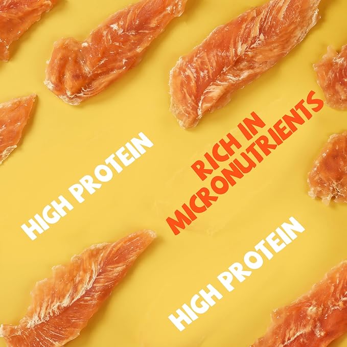 Chicken Jerky Tenders, Healthy Natural Dog Treats Rawhide-Free Grain-Free Chicken Jerky for Dogs High Protein Training Treats Snacks for Small Medium Large Dogs 12 Counts