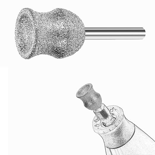 Dog Nail Grinder Bits for Dremel - Diamond Dremel Dog Nail Grinder Attachment - 1/8" Dog Nail Dremel Bits, Safe and Painless Dog Nail Grooming Tools (D