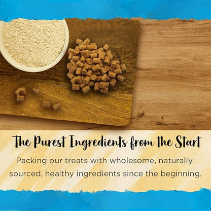 Blue Dog Bakery Natural Dog Treats, Perfect Trainers, Low Calorie Dog Training Treats, Chicken & Cheese Flavor, 6oz, 8 Count