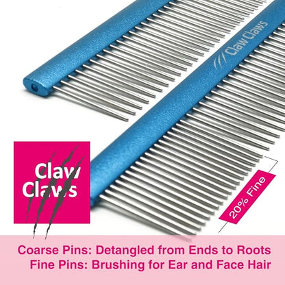 A great Curved Shears+ 9.8" Comb set for perfect home grooming choice. Medium to large long-haired dogs.