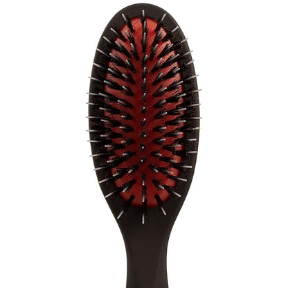 Chris Christensen Andreas Dog Brush, Mason-Pearson Style Boar and Nylon Bristle Brush, Groom Like a Professional, Lightweight Beechwood Handle, Stimulate Natural Oil Production, Small