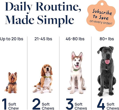 Veterinary Formula Smart Vitality Senior Support Dog Supplements 60ct – Senior Dog Vitamins to Help Promote Mobility, Hip & Joint, Immune Health – Dog Multivitamin with Glucosamine and Chondroitin