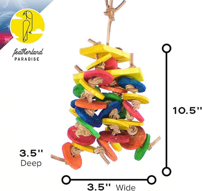 Featherland Paradise Bird Cage Toy, Bird Toys for Parrots, Parakeets, Small and Medium Birds
