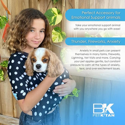 Pet K'tan Dog Sling Carrier: Hands Free for Small & Medium Dogs - #1 Pet Travel Accessory & Gift -Bond with New Puppy- Safe Durable Soft-Hands Free - Cats & Small Animals Anti-Anxiety-Sized for Human