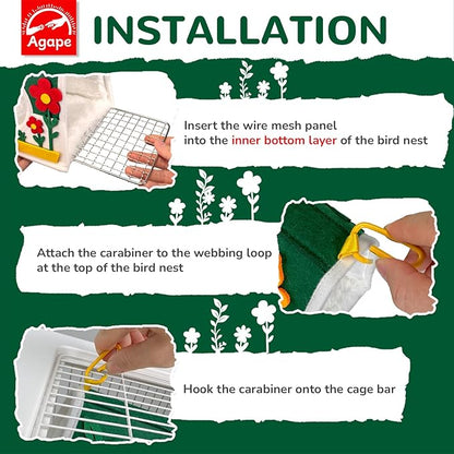 Winter Warm Bird Nest for Cage (Garden, S)