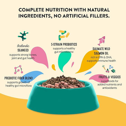 Daily Wellness Supplements for Dogs | Probiotic & Prebiotic Benefits with Fish Oil & Seaweed to Keep Your Dog Beaming All Day Long | All Breeds and Sizes | 60 Count